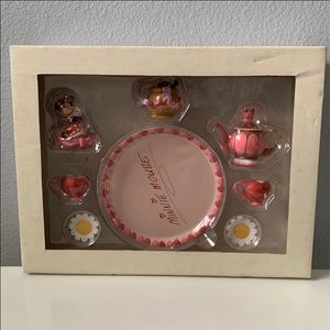 VINTAGE Disney Minnie Mouse Mini Resin Tea 9pc Set